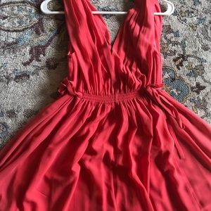 HD coral pink size 6P A-line dress